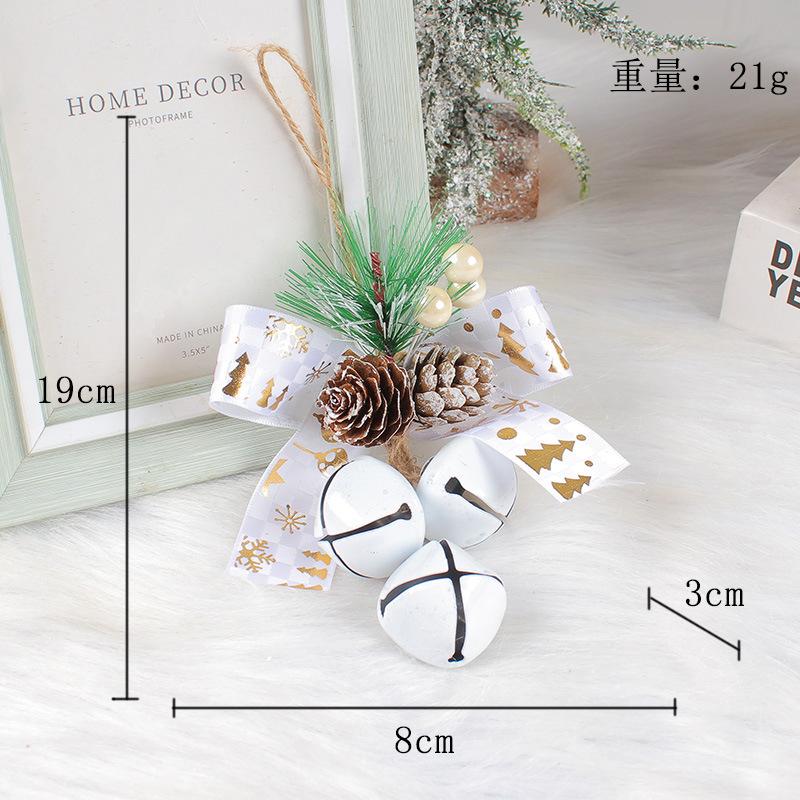 Weihnachtsdekoration Kranz Glocke Zubehör Anhänger Diy Mall Weihnachtsbaum hängende Dekorationen Bogen Dekoration
