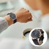 LEDMOMO Women's Waterproof Watch, Juvia Analog Watch with Leather Strap, Black, Perfect for Junior High School Girls and Exams
