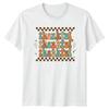 Thankful Thankful Thankful Womens T-Shirt Groovy Retro Thanksgiving Gift For Her