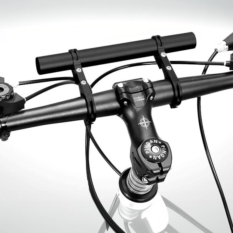 Bike Handlebar Extender Bike Extension Bar Double Clamp Aluminum Alloy Holder Bracket Bicycle