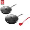 ZWILLING Enjoy 3-Piece Wok & Frying Pan Cookware Set