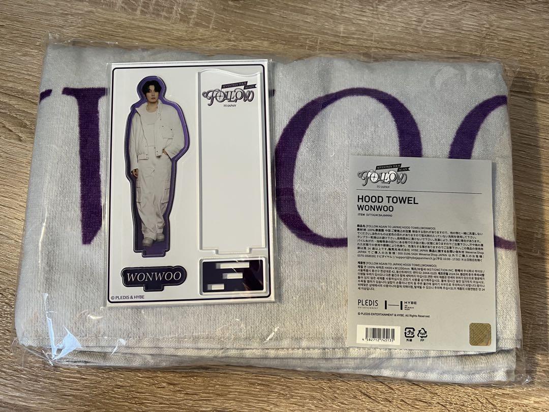 

[Б/У] Seventeen Follow Again Вонну Толстовка-полотенце Акриловая подставка