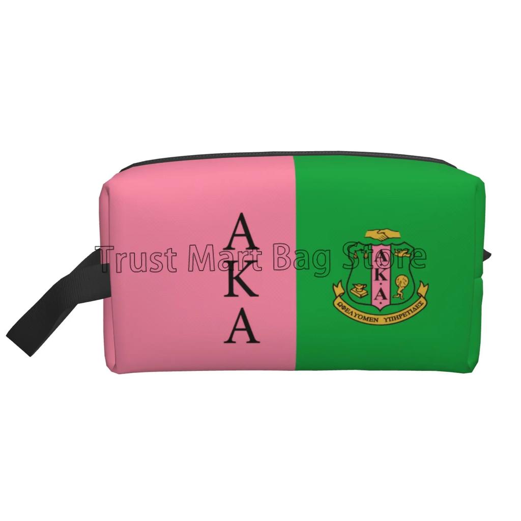 Sorority Print Storage Bag Women Portable Large Capacity Toiletry Bag Cosmetic Cases for Travel Storage and Everyday Use