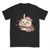 Miniso Freizeit Santa Chiikawa Usagi Frohe Weihnachten T-Shirt Herren Damen Rundhals Baumwolle Kurzarm T-Shirts Geburtstagsgeschenk Oberteile