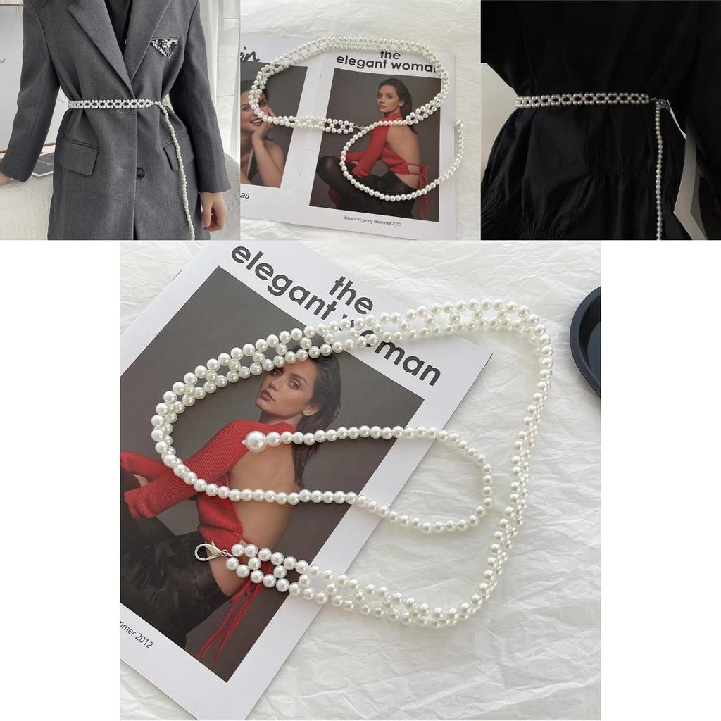 Pearl White Classy Waist Chain For Women Designed For Dresses And Ensembles Chic