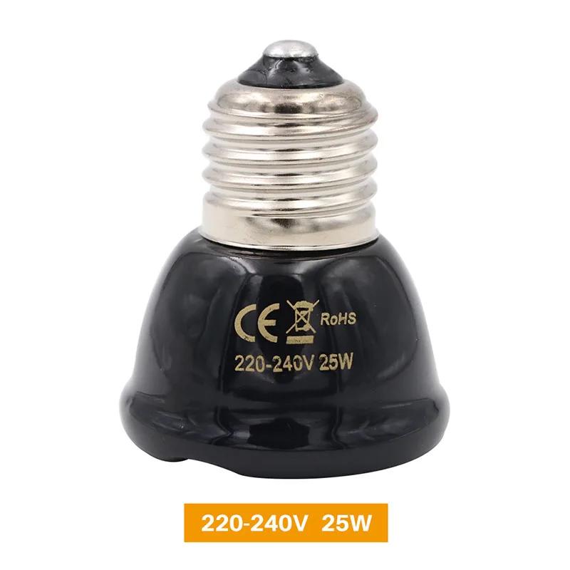 

E27 Pet Heating Lamp for Turtle Snake lizard Infrared Ceramic Emitter Heat Light 50W/75W/100W Reptile Lamp Reptile Light EU Plug