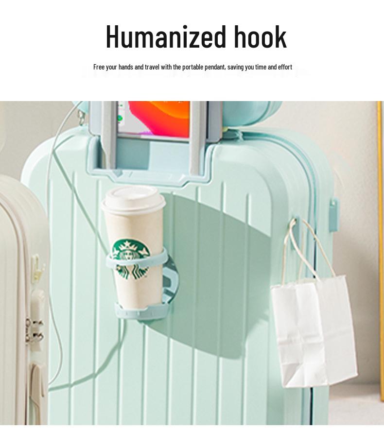 High-Value Trolley Case: Large Capacity Travel Suitcase with Double-Layer Zipper for Men and Women Students