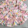 Blumendruck Kinder Mädchen Kuchen Röcke für Kinder Sommer Tutu Ballkleid Rock Baumwolle Kleinkind Kostüm