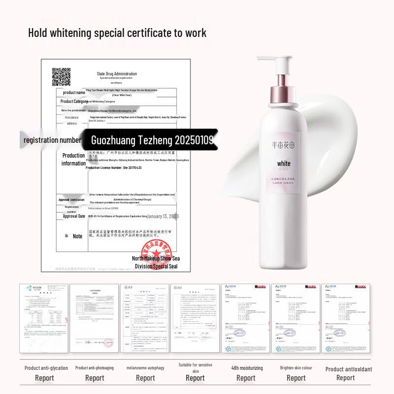 Ban Mu Hua Tian Whitening & Brightening Fragrance Body Lotion Twin Pack