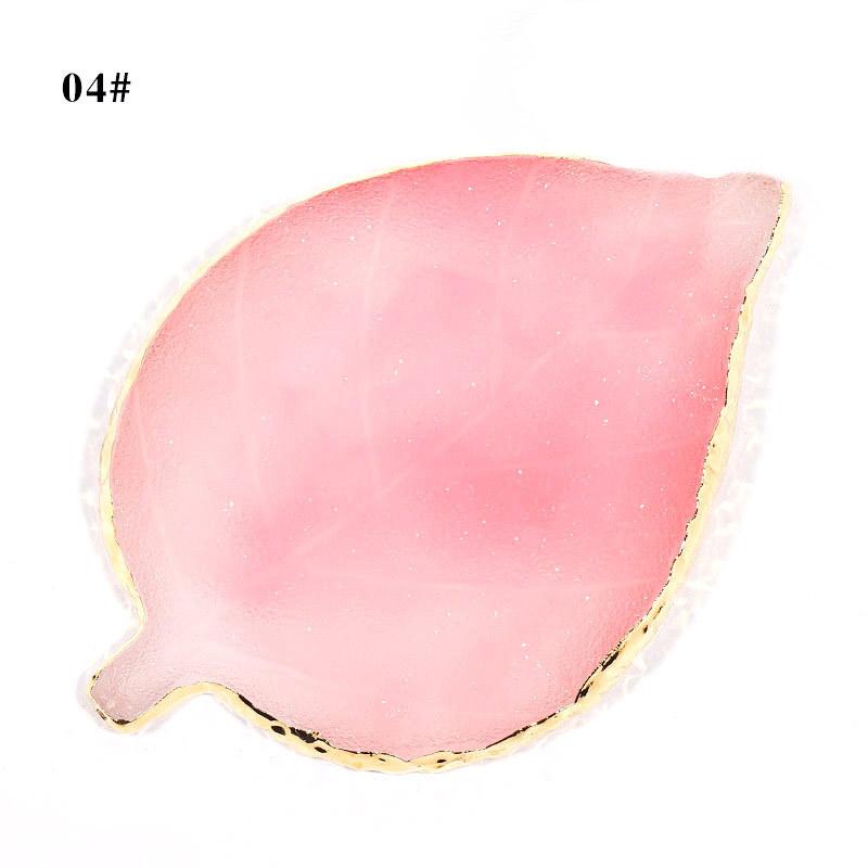 18 Styles Resin Agate Stone Nail Color Palette Gel Polish Pallet Mixing Drawing Paint Plate Manicure Nails Art Display Shelf