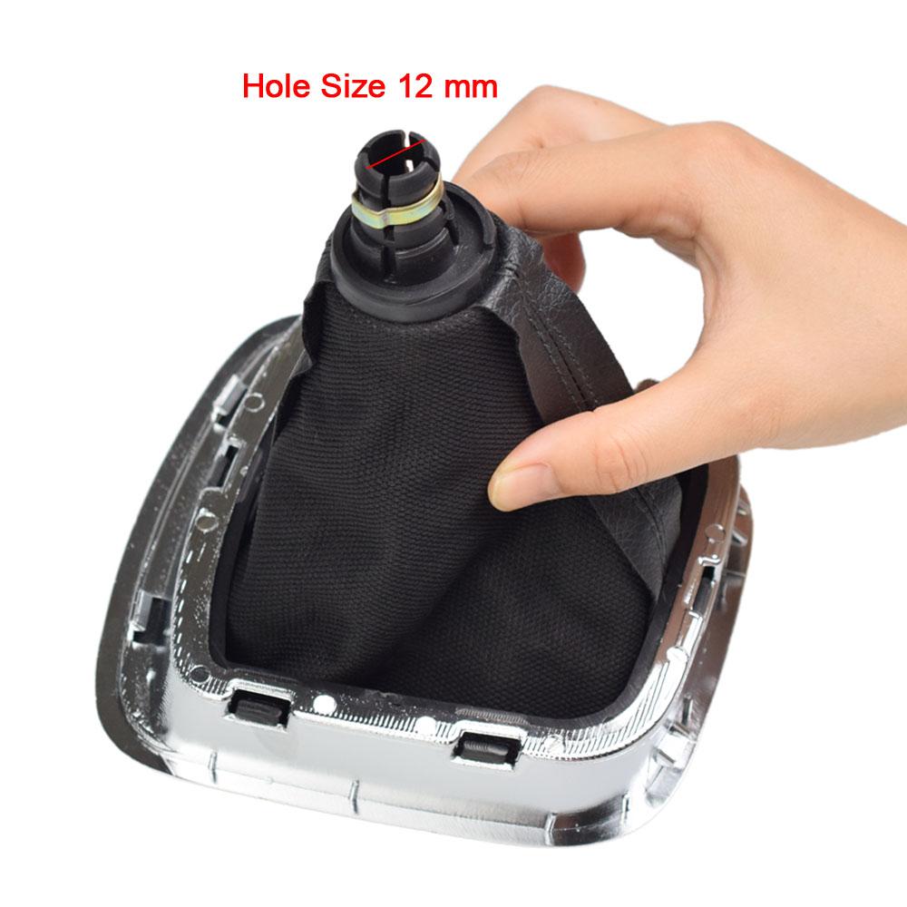 For VW Volkswagen Polo 6C 2015 2016 2017 2018 5 Speed Gear Gear Lever Stick Shift Knob With Leather Boot Car Styling