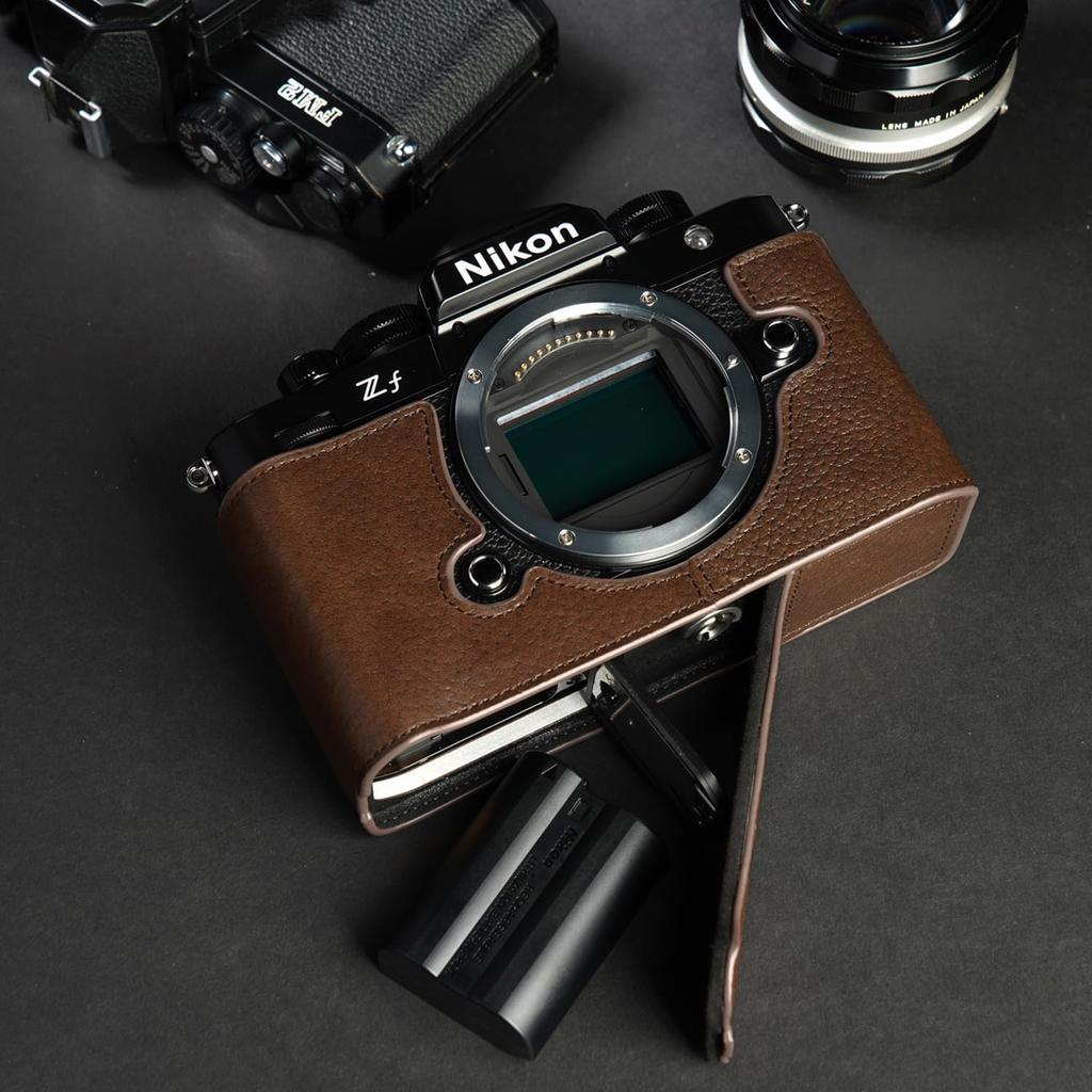 TP Original Nikon Zf Half Body Dark Brown Case,