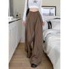 Kumikumi Autumn High Waist Black Loose Suit Pants