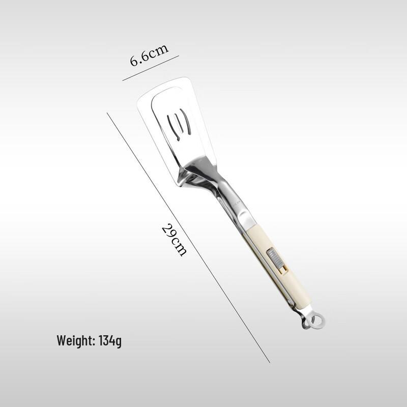 

304 Stainless Steel Sliding Buckle Food Tongs - 2 Pack