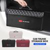 AAOI1 For Car Leather Boot Trunk Leather Storage Box Foldable Auto Organizer Accessories Sportage Rio Ceed Niro Soul Stonic