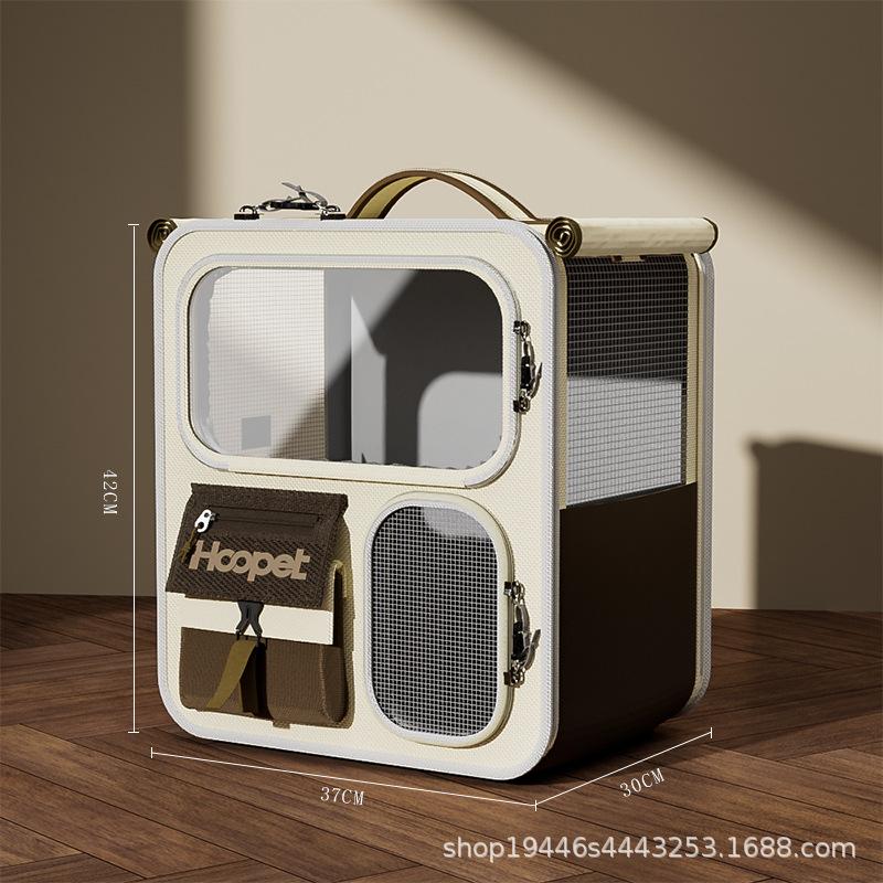

Going out Portable Large Capacity Cat Going Out Bag Dog Puppy Backpack Multi-cat Pet Trolley Case Backpack