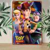 [2D Flat] 1pc Toy Story Cartoon Character Metal Tin Sign, 30.48x20.32 Cm, Wall Hanging Decor for Living Room, Study, Bedroom - I