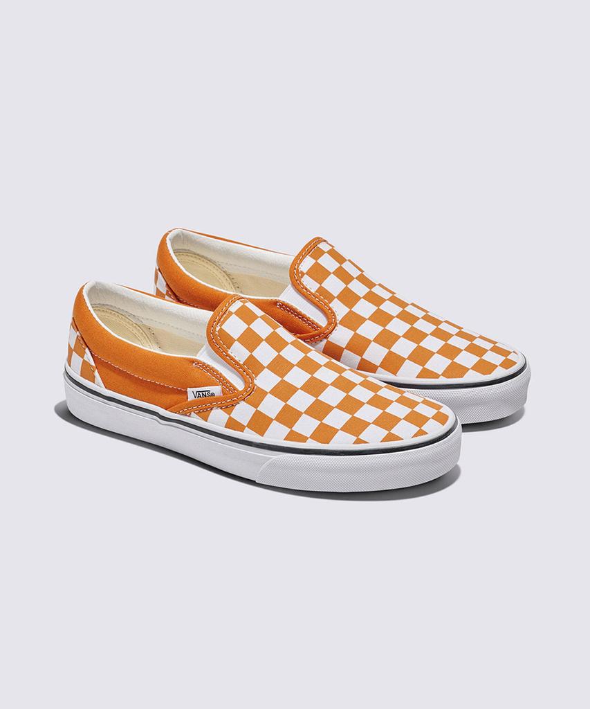 Vans Classic Slip-On - (Color Theory) Checkerboard Marmalade / Vn000D6Y52K1