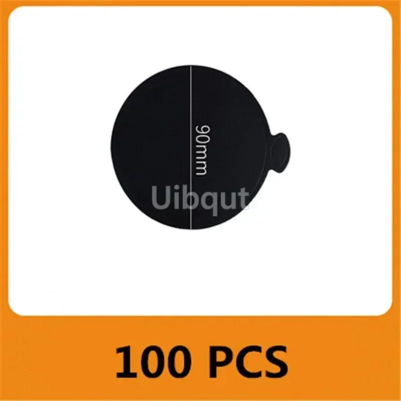 100pcs/set White Black Silver Mousse Mat Bottom Cake Base Boards Paper Board Shape Dessert Tray Christmas Cake Decoration Tools