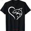 Cute Shark Heart Sharks Lover I Love T Shirt Vintage Washed Stylish Designer Clothes Streetwear Breathable Graphic Homme Soft