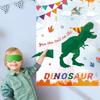 T-Antrix Pin The Tail On The Dinosaur Game -Dinosaur Party Games for Kids Boys with 21'' X 28'' Poster, Reusable Tails Party Supplies for Kids Girls