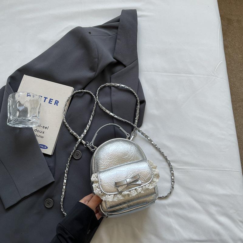 

Корейский милый рюкзак для женщин 2025 новая мода рюкзак с кружевом любви в студенческом стиле