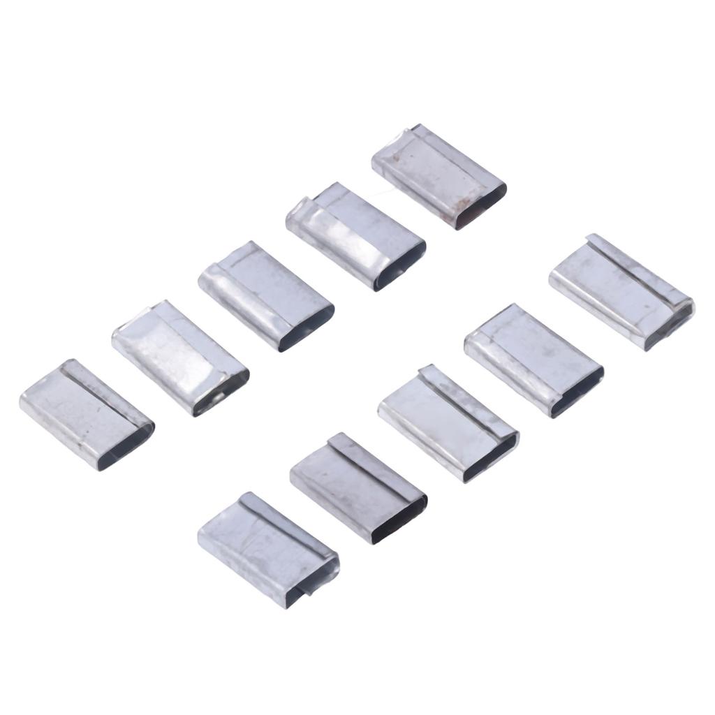 Packaging Strapping Seals 1KG Iron Sheet Strapping Clips PP Belt Packaging Buckles