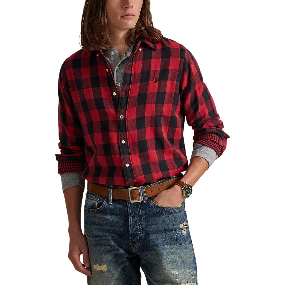 

Рубашка с длинным рукавом из хлопковой фланели в клетку Polo Ralph Lauren Мужские рубашки 710P00517-001 S