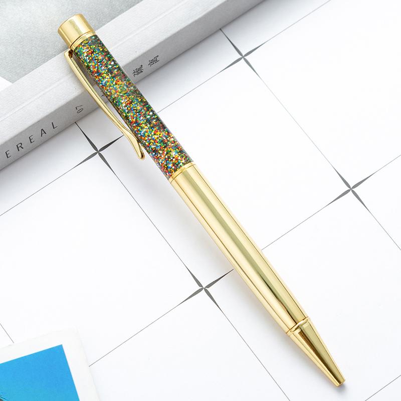 New Gold Foil Pens Metal Ballpoint Pens Customized Birthday Gifts Ballpoint Pens Engraved Name Private Laser Customized Logo