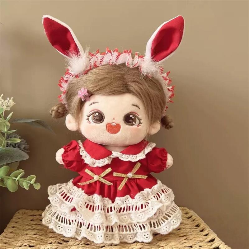 For 20cm Cotton doll Clothes cute replacement sets Mini dress accessories Only clothes