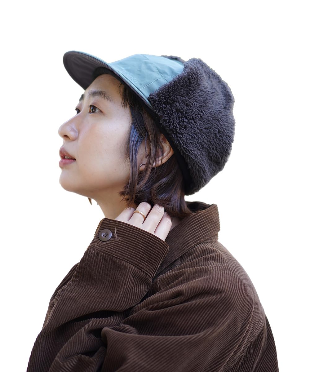 

Nakota Rokuyon Cloth Flight Cap with Ear Large and Lightweight One Size Fits Most Head Circumference Gray Flap, Size, Men s Women s, Water-Repellent, серый