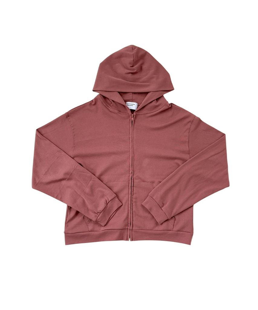 Aftersummer Natural Zip Hoodie (Dust Pink)