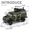 1/24 Scale Sword Toothed Tiger Explosion Proof Car Model Police Armored Off Road Vehicles Alloy Diecast Simulated Collectibles Present