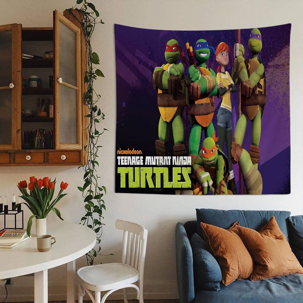 N-Ninja Turtles Cartoon Anime Cartoon Tapestry Art Science Fiction Room Home Decor Wall Hanging Home Decor