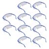 10Pcs Safety Goggles Plastic Protective Glasses Adjustable Eye Wear Set Kit for Laboratory