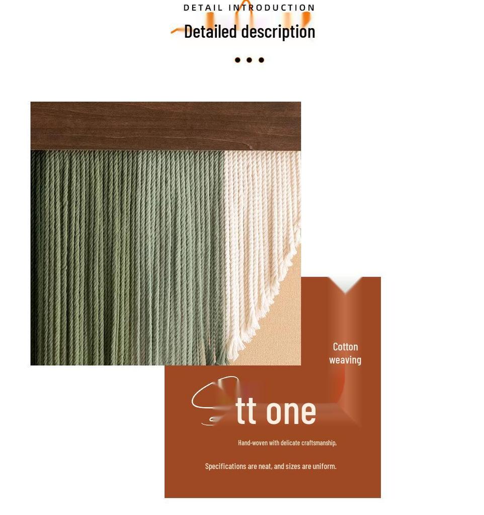 Handmade Round Retro Woven Wall Tapestry: Artful Decor for Living Room or Entrance