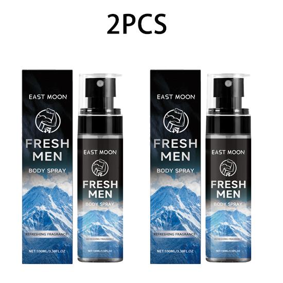 East Moon Men's Body Spray Body Moisturizing Elegant Fresh Fragrance Portable Charm Men's Daily Care Spray 100ml