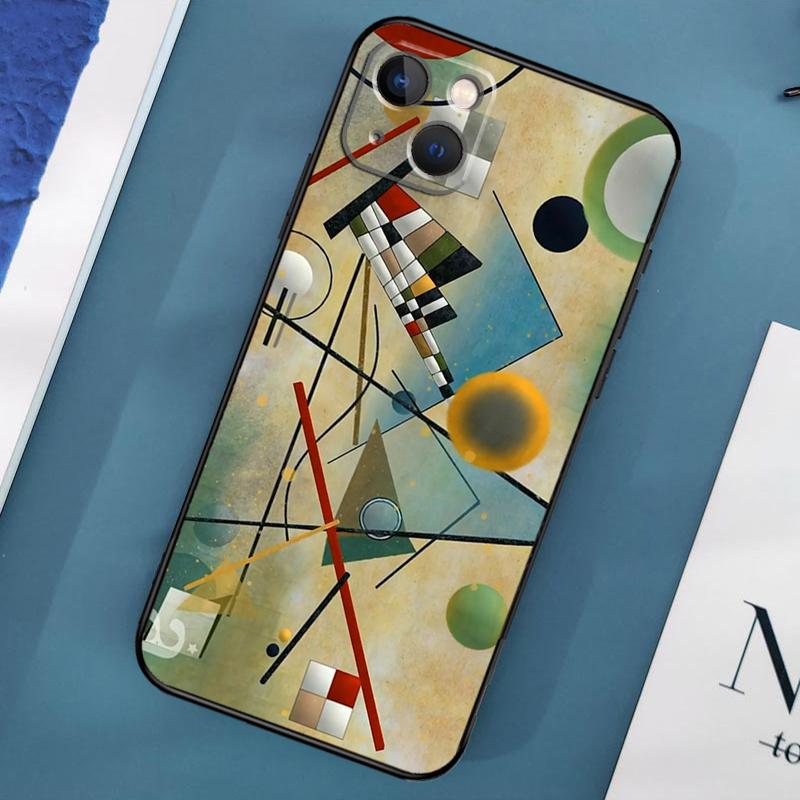 Wassily Kandinsky Abstraktní pouzdro na telefon pro iPhone 15 13 12 11 14 Pro Max Mini X XR XS MAX SE 2020 7 8 Plus Zadní kryt