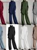 2026 European & American Knit High Neck Casual Two-Piece Set