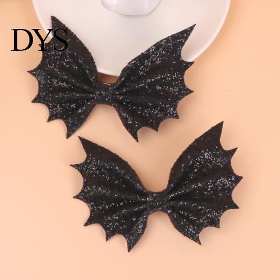 Sparkly Hair Bows for Parties Halloween Bat Bow Clips Women Girls, Glitter Wing Hairpin Girls Ponytails And Braids, Cute Holiday Accessories