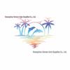 Tropical Dolphin & Coconut Tree Car Sticker - Fits RVs, SUVs, Sedans & Bumpers