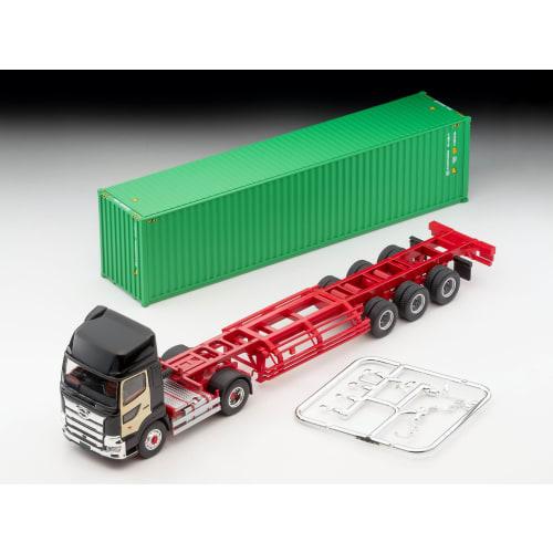TOMYTEC Tomica Limited Vintage Neo LV-N292c Hino Profia 40ft Marine Container Trailer (Toho Sharyo TC36H1C34) Black (Finished Product)