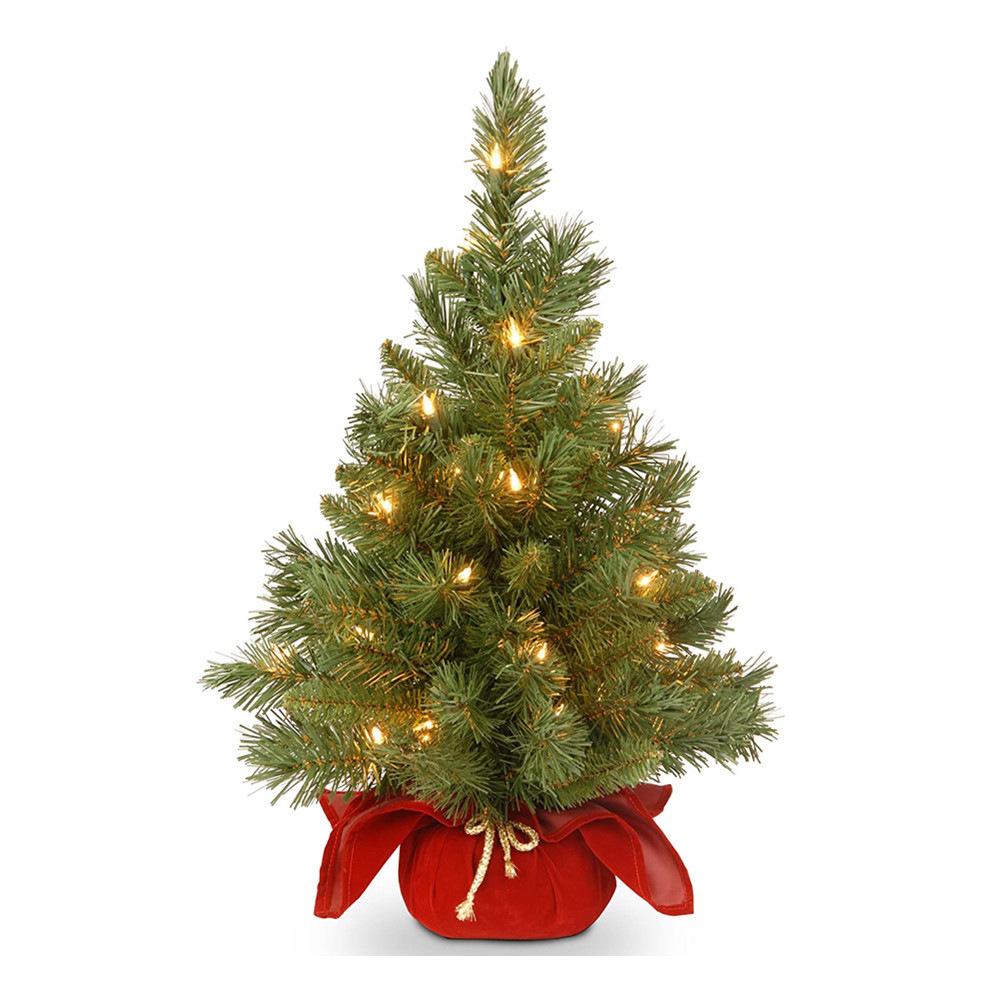 Artificial Christmas Tree 60CM Snowy Spruce Desktop Decoration Xmas Gift Tabletop Tree