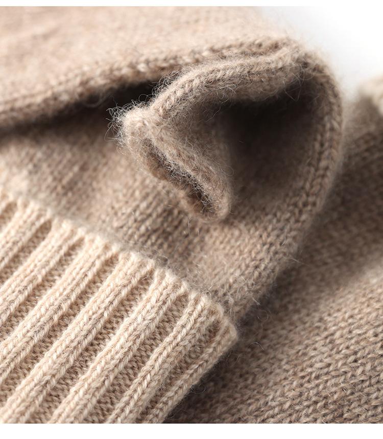 Women's 100% Pure Cashmere Fingerless Gloves - Cozy Autumn/Winter Knit Warmth