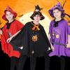 Children'S Witch Cosplay Costumes, Halloween Costume Parties, Bat-Sleeve Witch Magician Cape Costumes