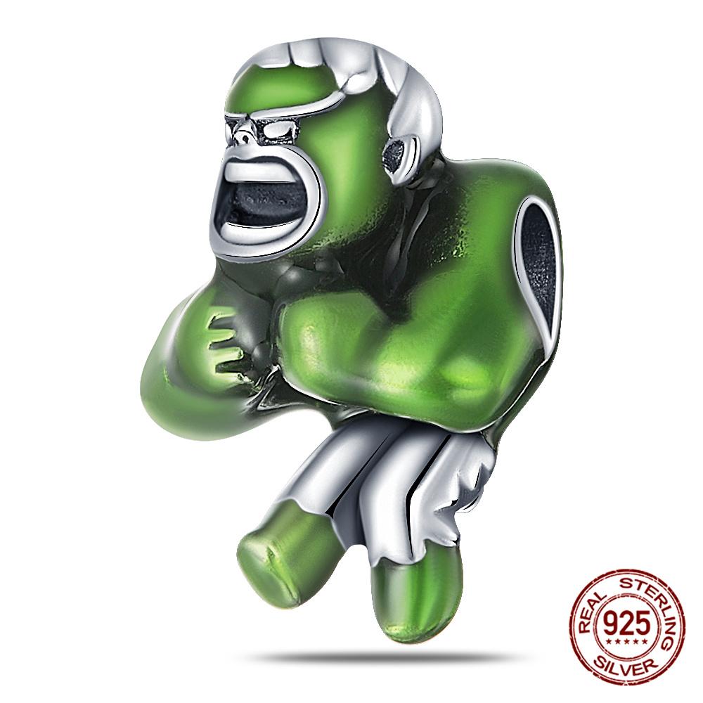 Tree Spirit Cheshire Cat Stitch Bead Giant Dumbo charms plata de ley 925 original Fit Bracelet DIY Jewelry Making Women's Gift