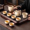 Zhuijia Ru Kiln 'Waves & Cliffs' 16-Piece Ceramic Tea Set