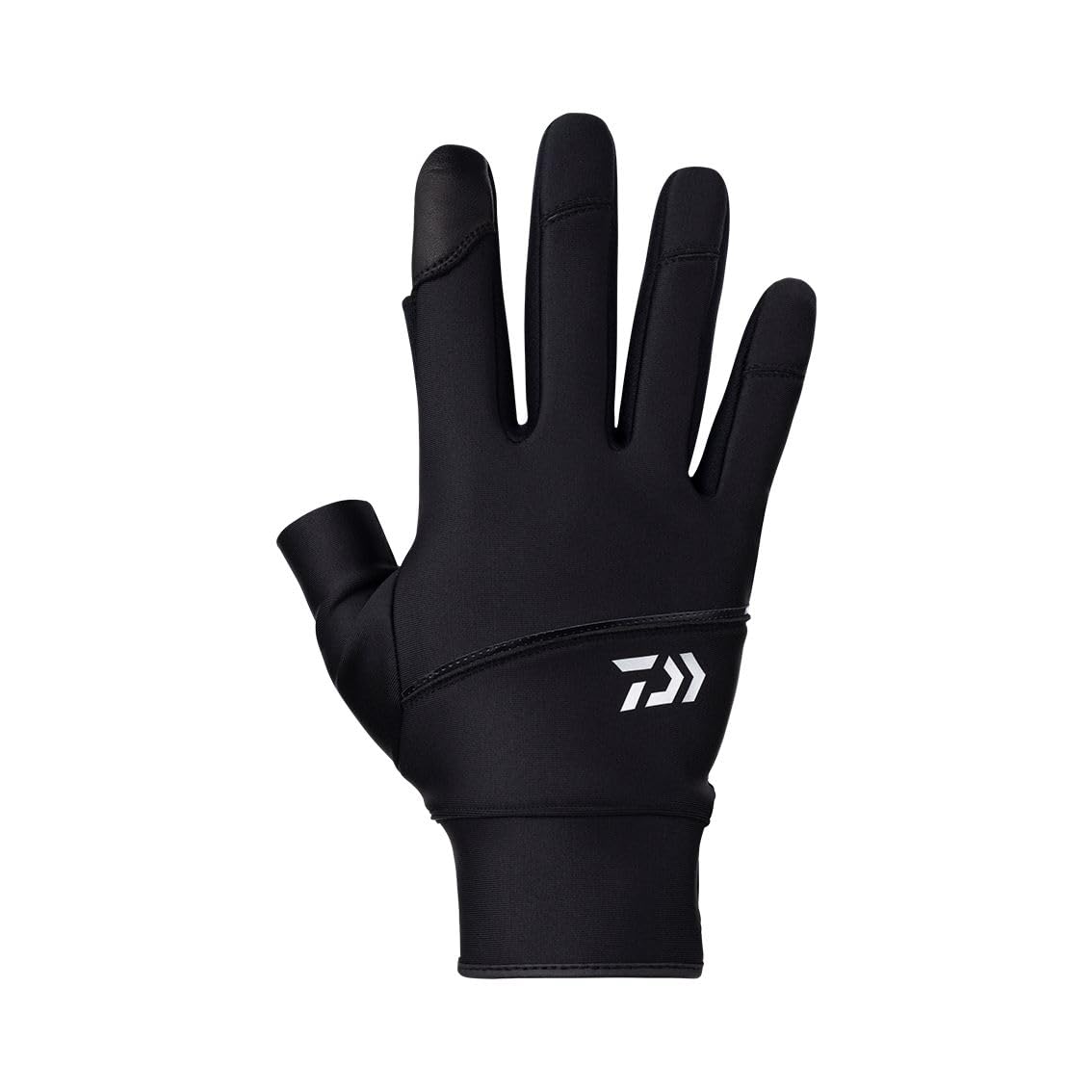 

Daiwa Casting Size Fishing (DAIWA) Gloves, 2-Piece Cut, DG-3023W, Black, L, чёрный