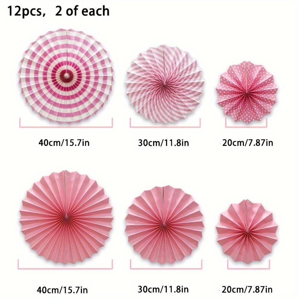 12 Pieces Party Hanging Paper Fan Set  Yellow Round Paper Garland  Birthday Wedding Graduation Accessories
