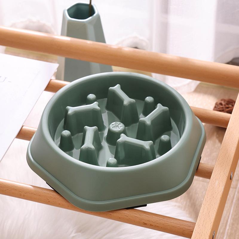Dog Slow Food Bowl Dog Bowl Dog Bowl Non-slip Pet Feeding Bowl Small Dog Dog Food Bowl Anti-choking Cat Bowl